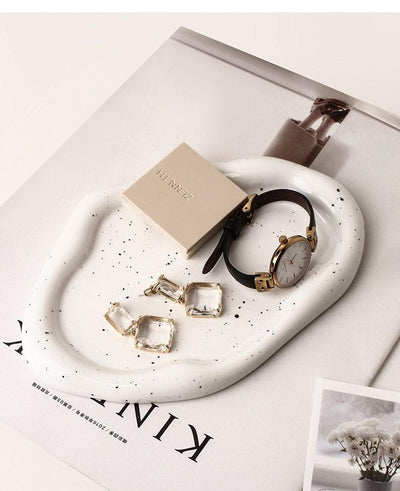 Trinket Dish, Home décor, Minimalistic, Chrome, Mirrored, Trinket, Key holder plate.