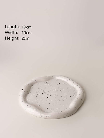 Trinket Dish, Home décor, Minimalistic, Chrome, Mirrored, Trinket, Key holder plate.