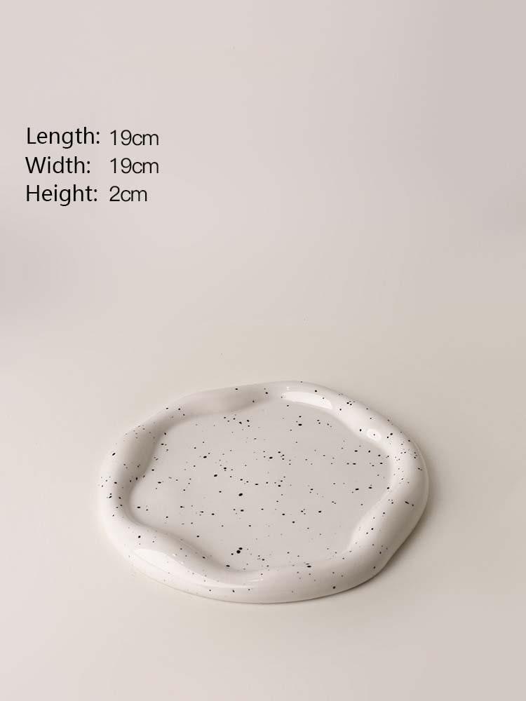 Trinket Dish, Home décor, Minimalistic, Chrome, Mirrored, Trinket, Key holder plate.